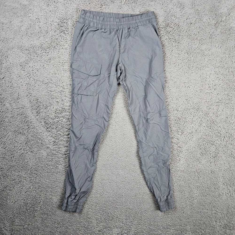Columbia Mens Gray Nylon Cargo Jogger Hiking Pants AK1815 Size S Regular